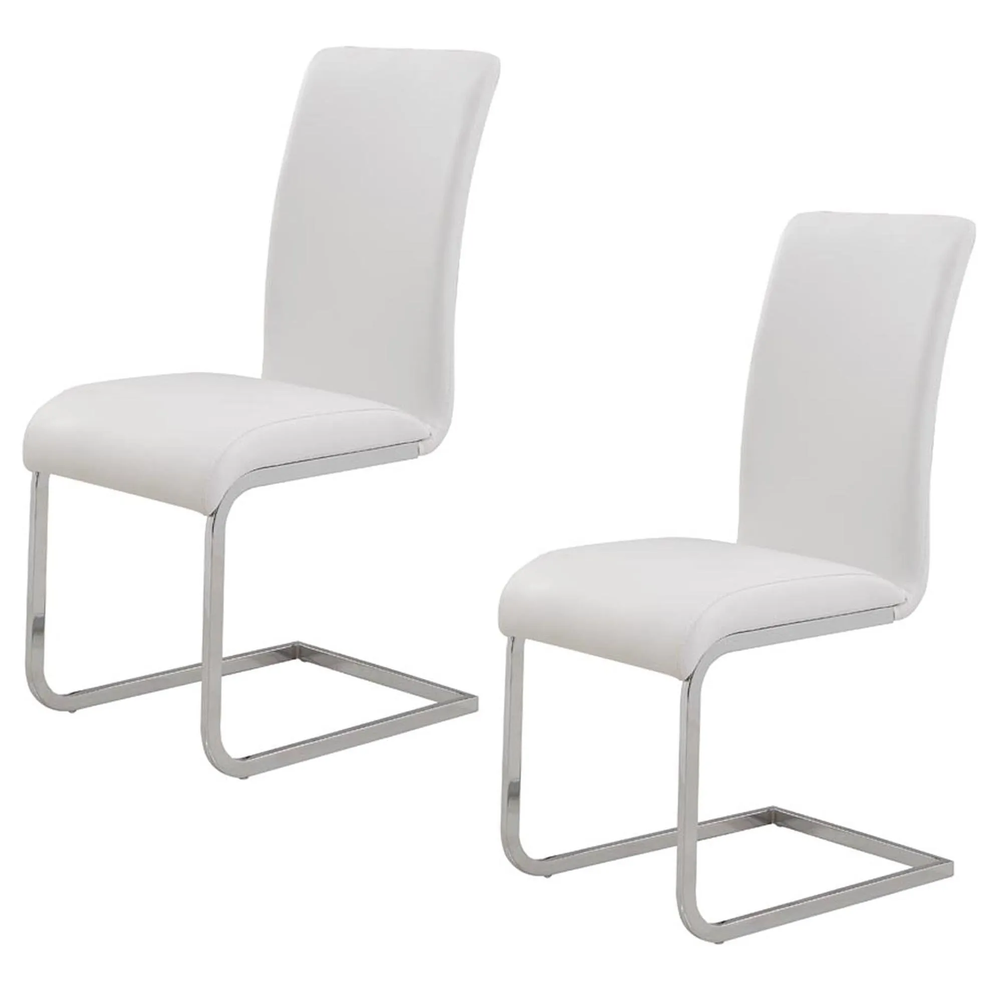Maxim Side Chair in White, 2pk