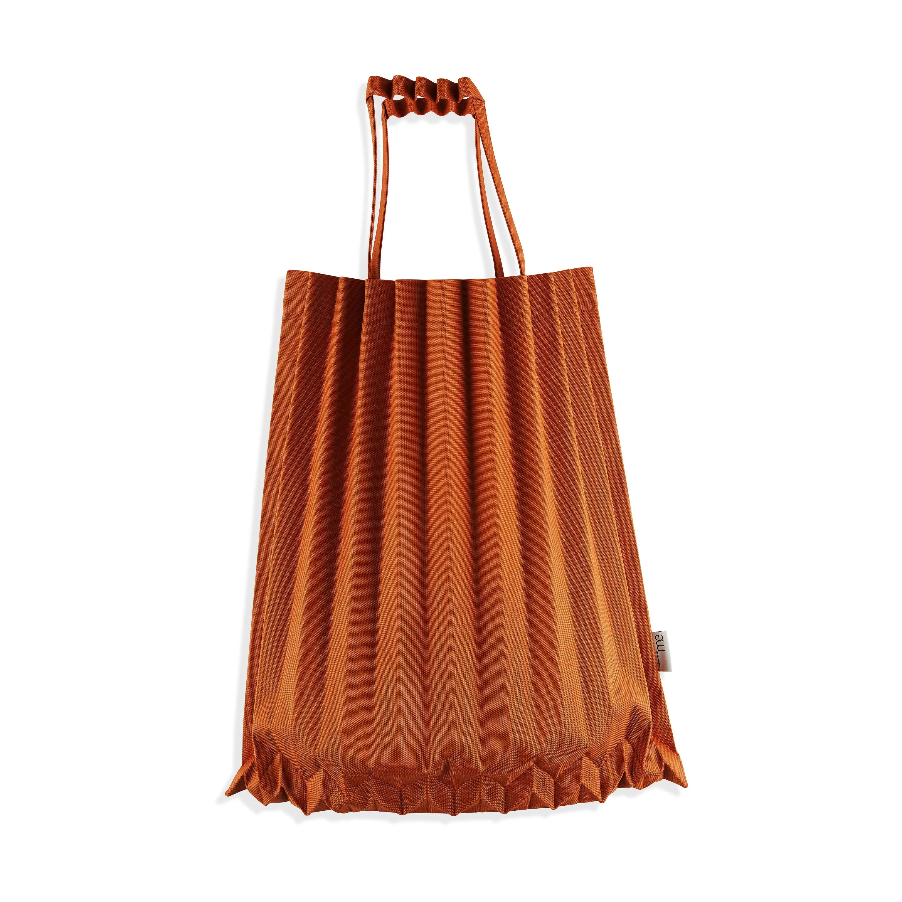 me ISSEY MIYAKE Recycled Polyester Trunk Pleats Bag - Brick