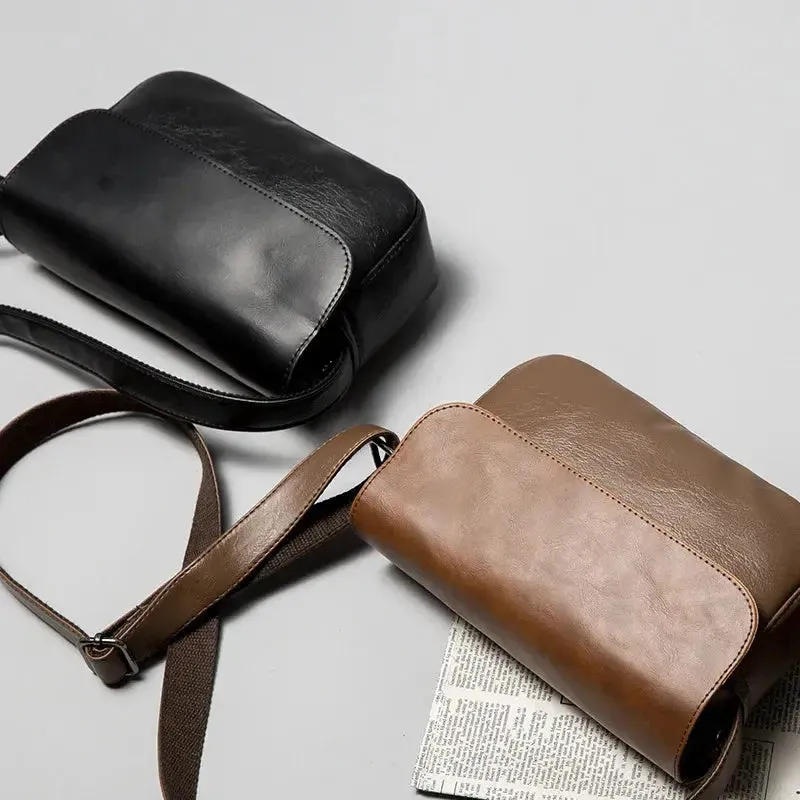 Milan Essential Leather Shoulder Bag - Cross & Crown