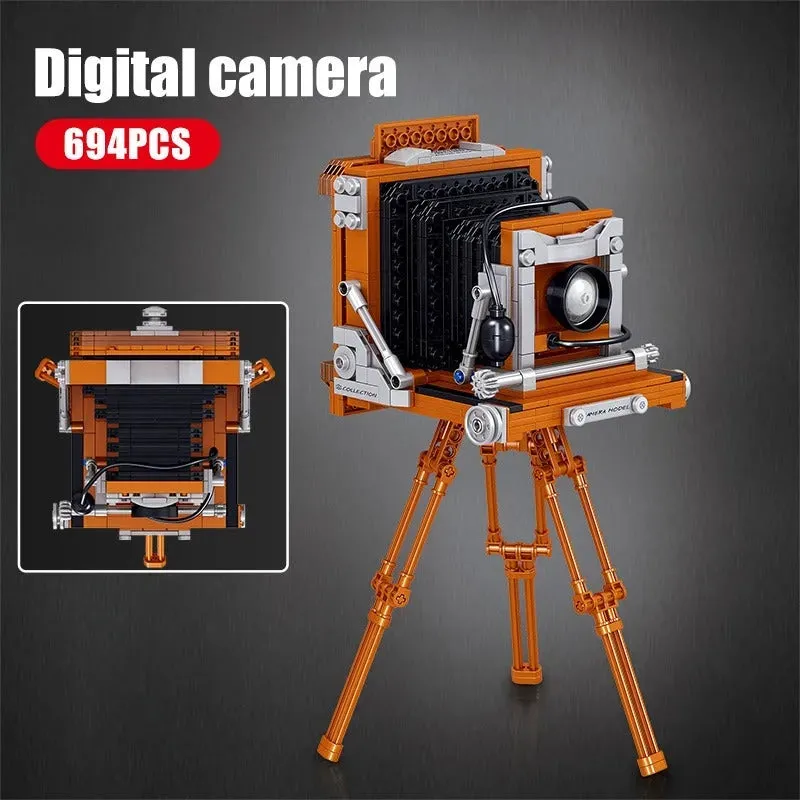 MOC Ideas Vintage Digital Camera MINI Bricks Toys