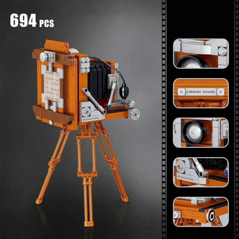 MOC Ideas Vintage Digital Camera MINI Bricks Toys