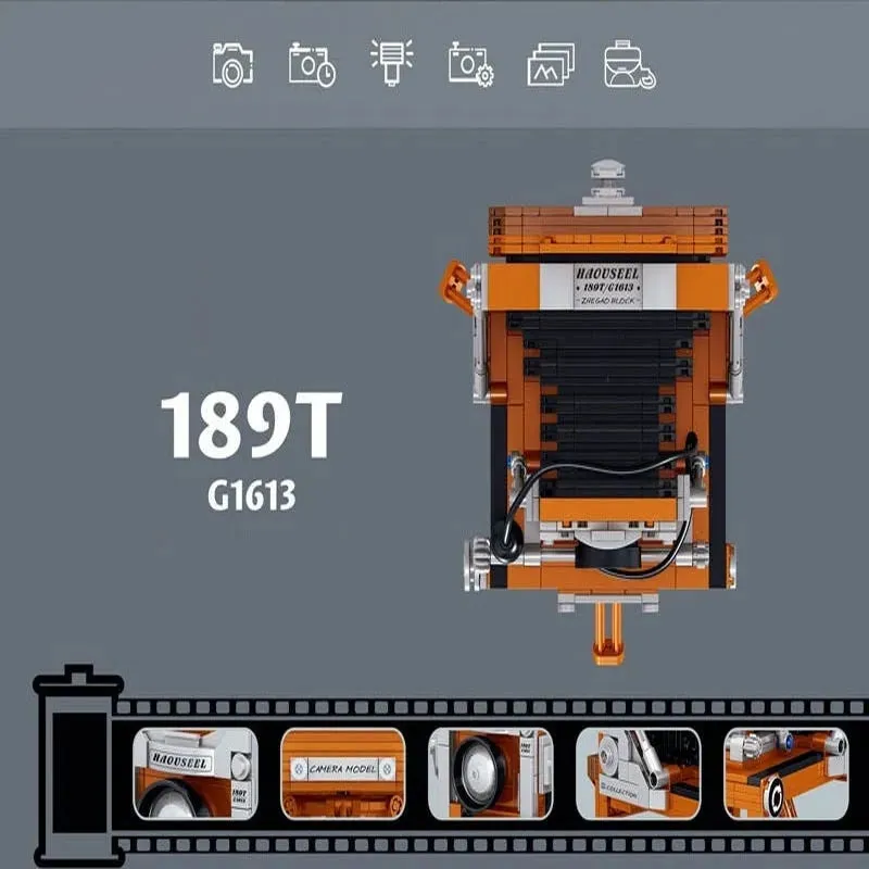 MOC Ideas Vintage Digital Camera MINI Bricks Toys