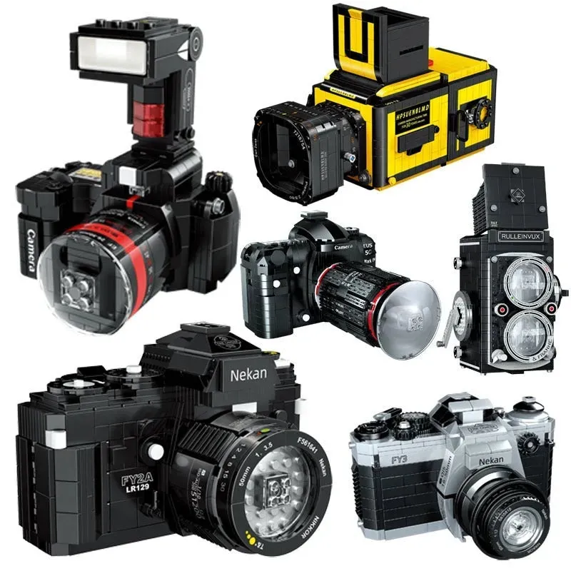 MOC Ideas Vintage Digital Camera MINI Bricks Toys