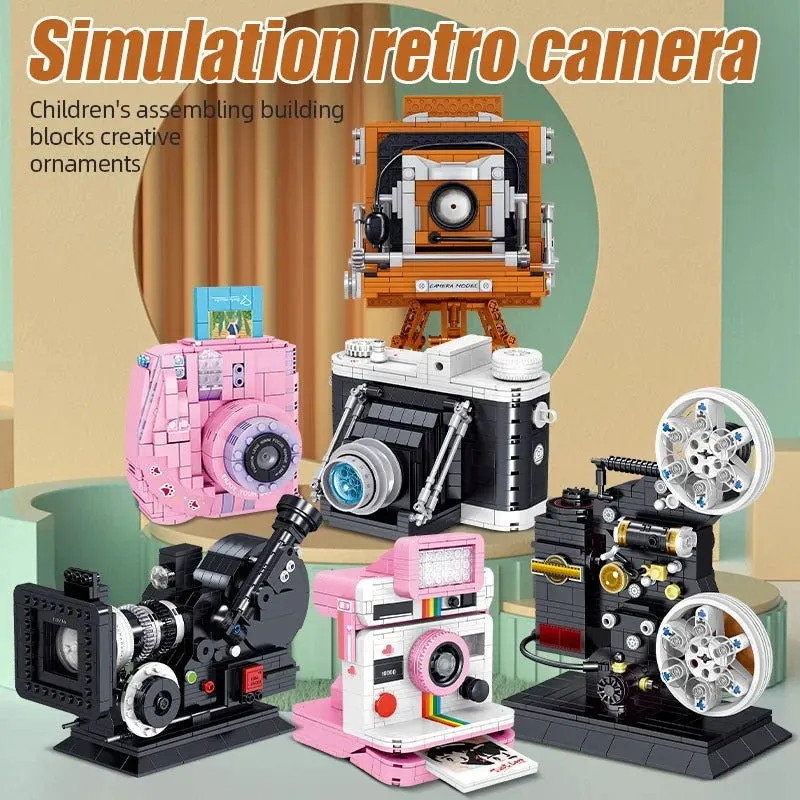 MOC Ideas Vintage Digital Camera MINI Bricks Toys