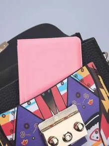 Multi Color Print Bag & Strap