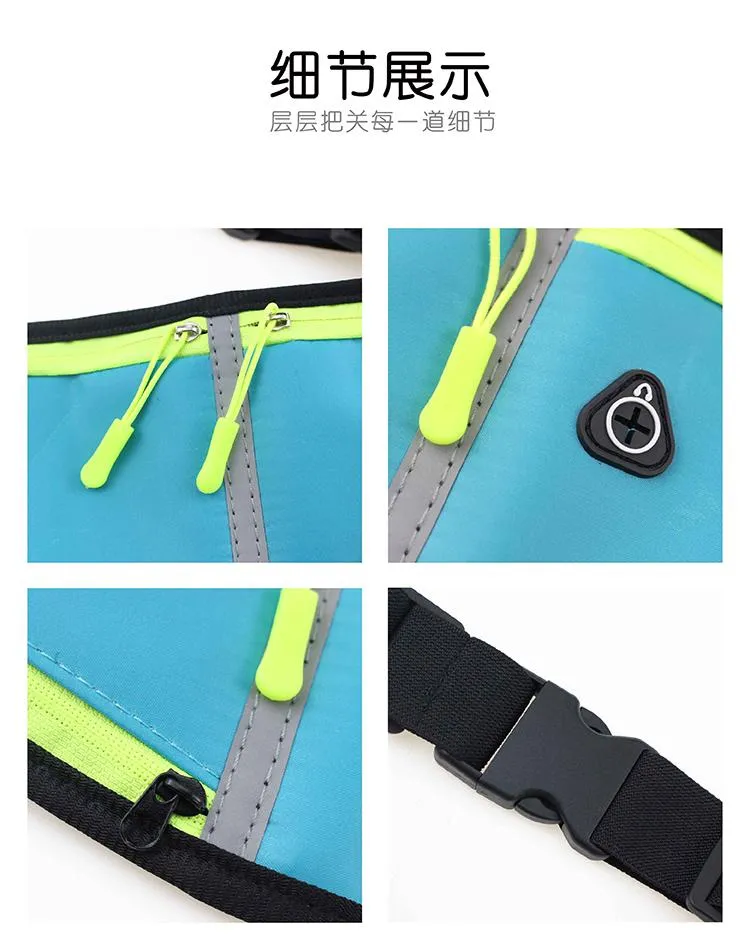 Neon Waist Bag with Water Bottle Pocket