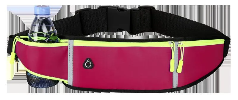 Neon Waist Bag with Water Bottle Pocket