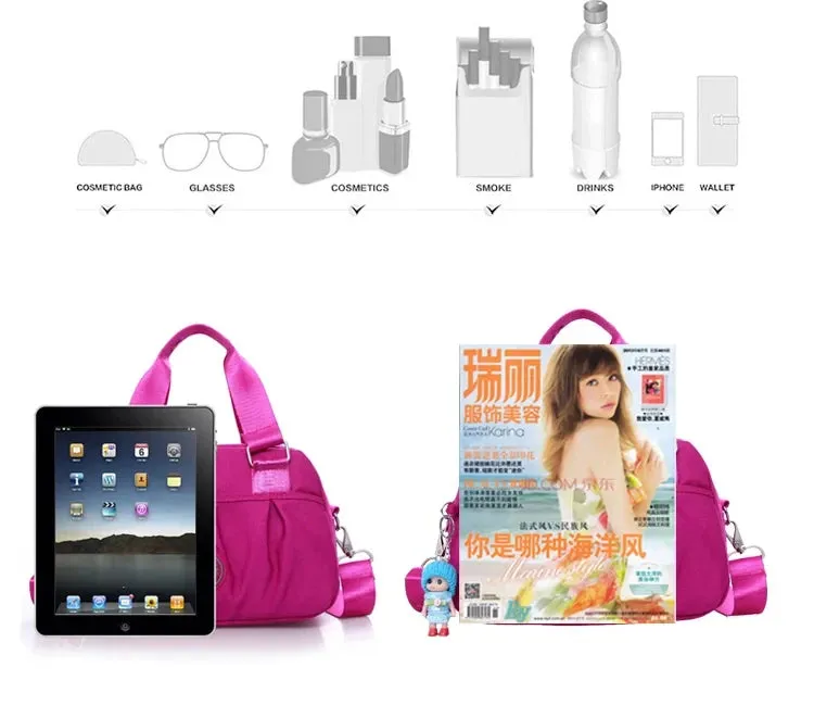 Nylon Waterproof crossbody bag