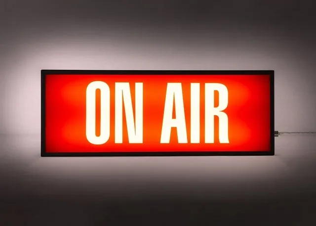 On Air Retro Lightbox Print