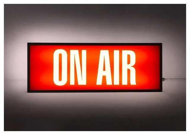 On Air Retro Lightbox Print