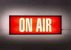 On Air Retro Lightbox Print