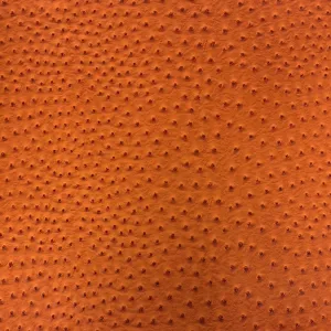 Orange Saratoga Ostrich Faux Leather Vinyl Fabric