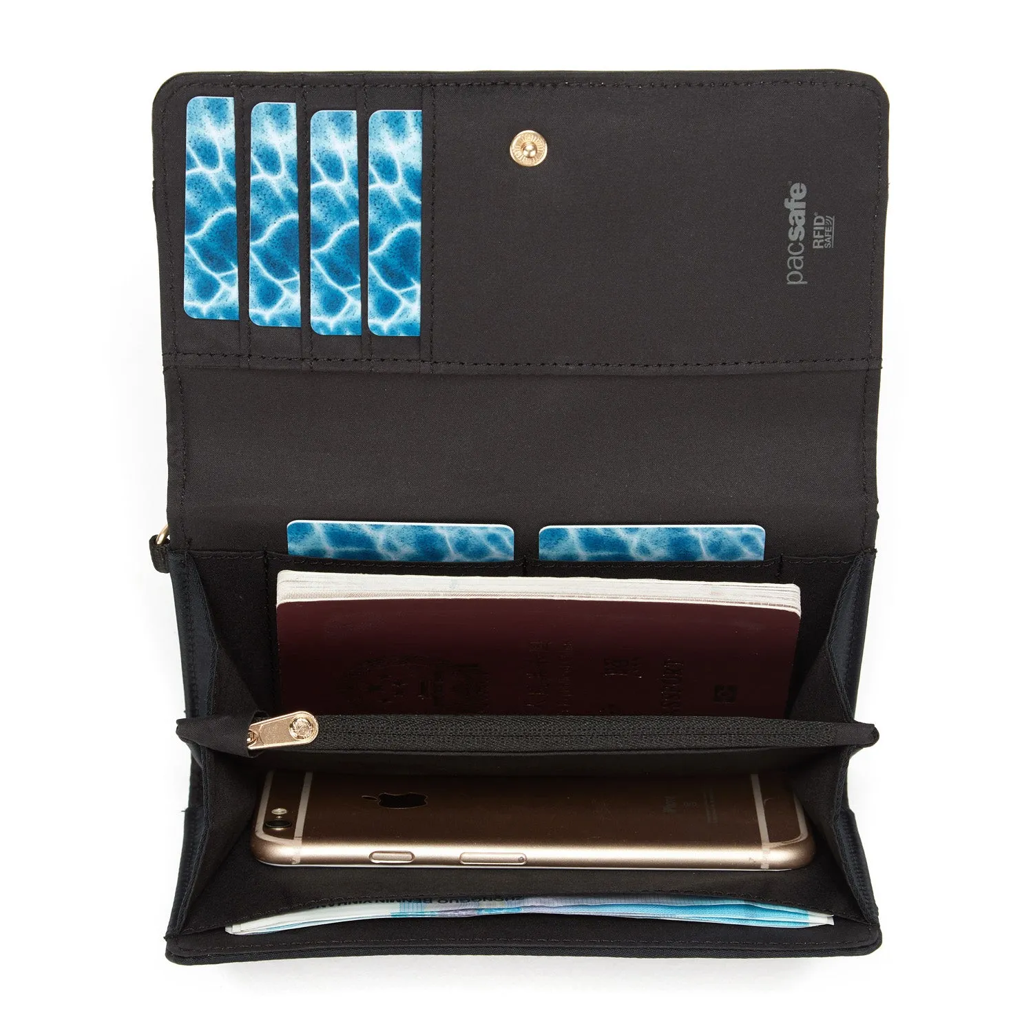 Pacsafe RFIDsafe Women's Anti-theft Clutch Wallet