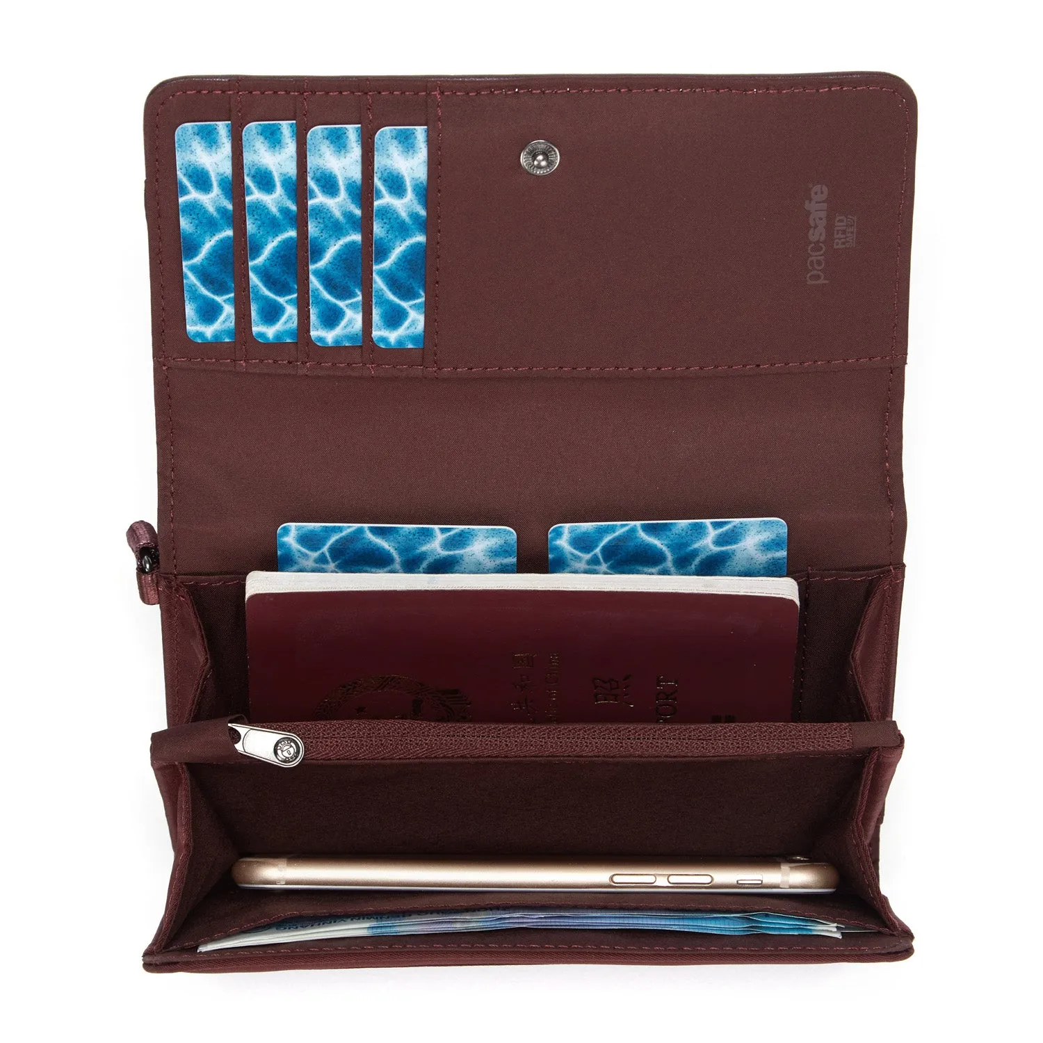 Pacsafe RFIDsafe Women's Anti-theft Clutch Wallet