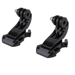 Pair Of Buckle Mount For GoPro Hero 7, Hero 6, Hero 4, Hero 5, SJCAM Action Camera Black