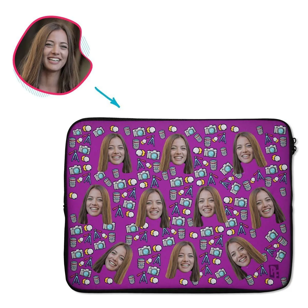 Photography Personalized Laptop Sleeve