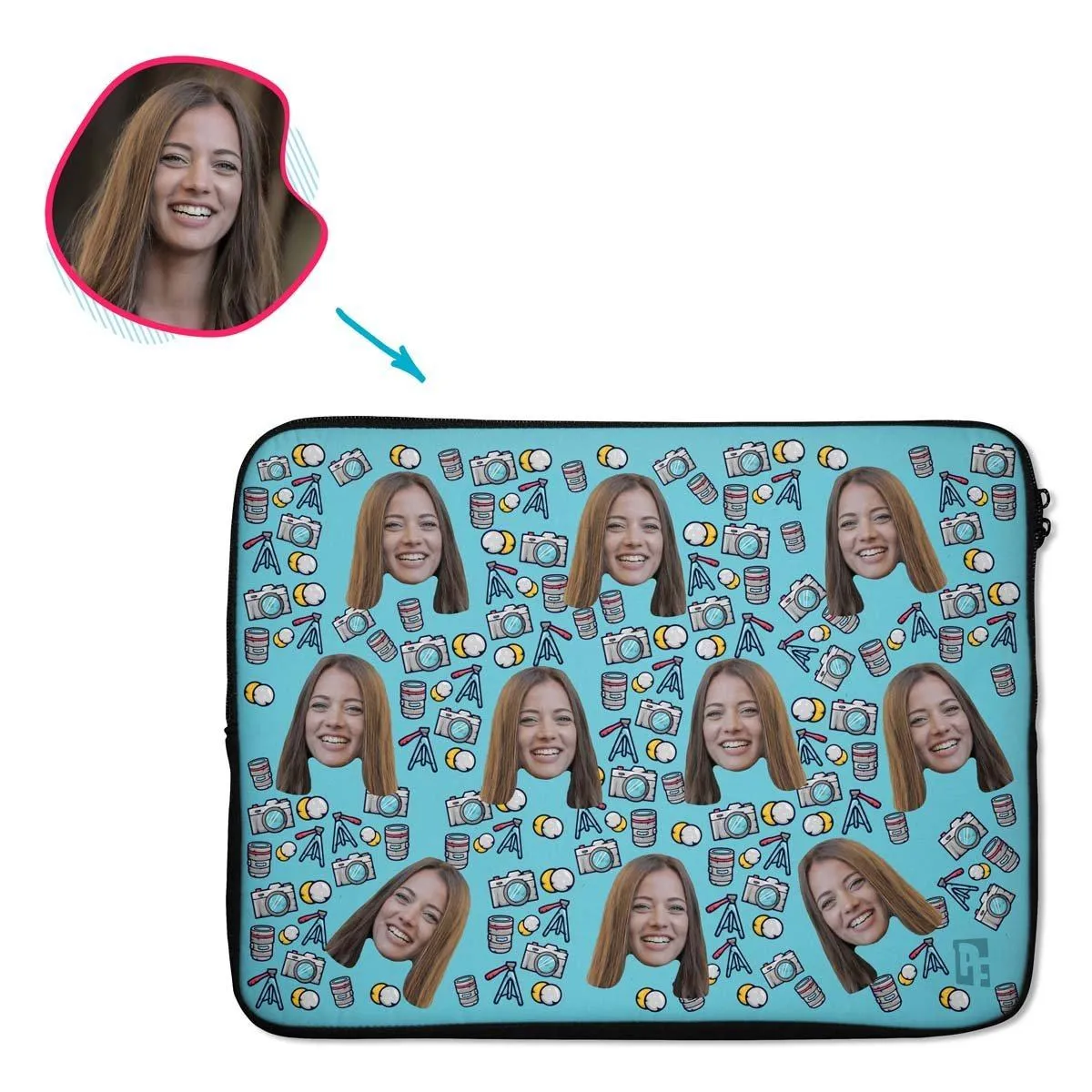 Photography Personalized Laptop Sleeve