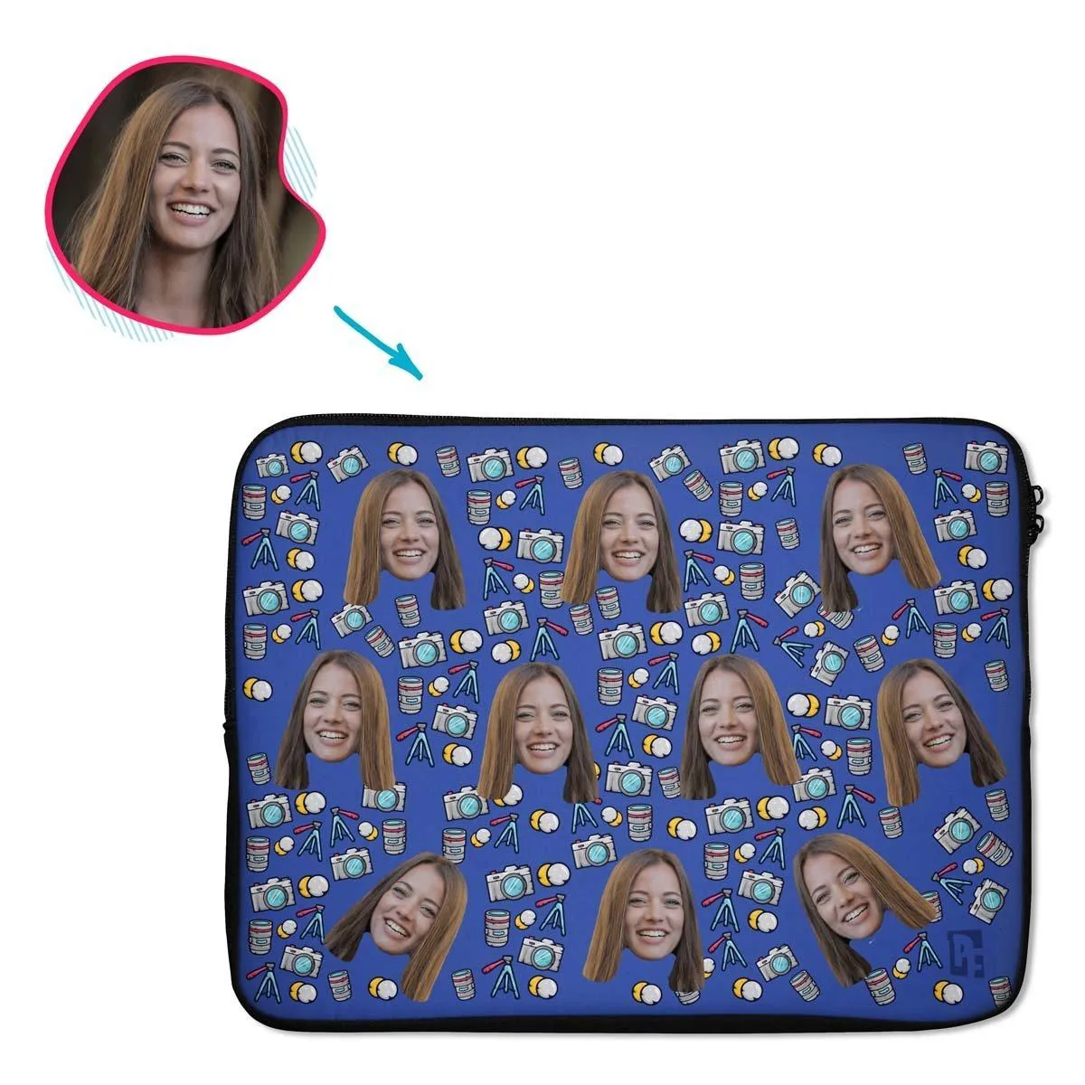 Photography Personalized Laptop Sleeve