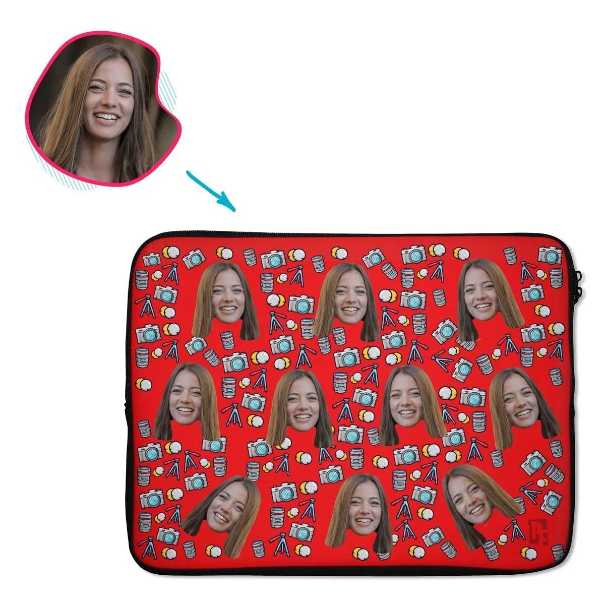 Photography Personalized Laptop Sleeve