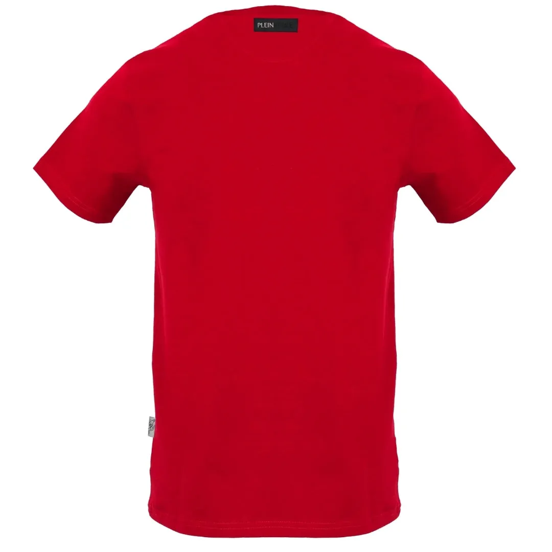 Plein Sport Large Striking Logo Red T Shirt