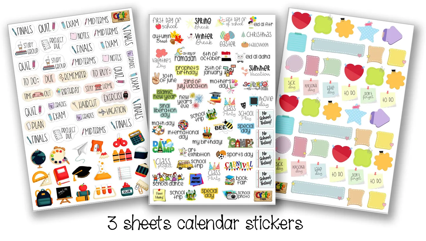 ""Harry Potter" school labels packs
