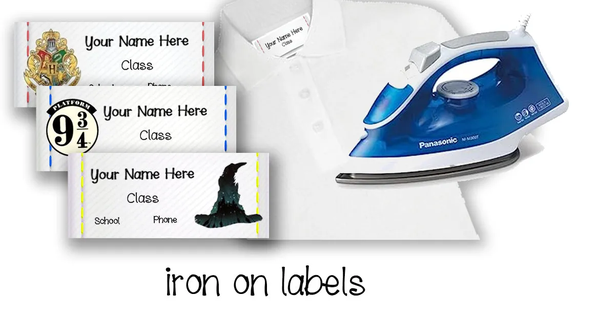 ""Harry Potter" school labels packs