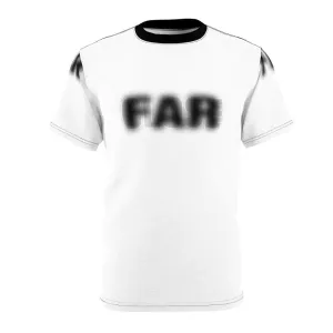 "Striking Optical Illusion T-Shirt: Close and Far Design"