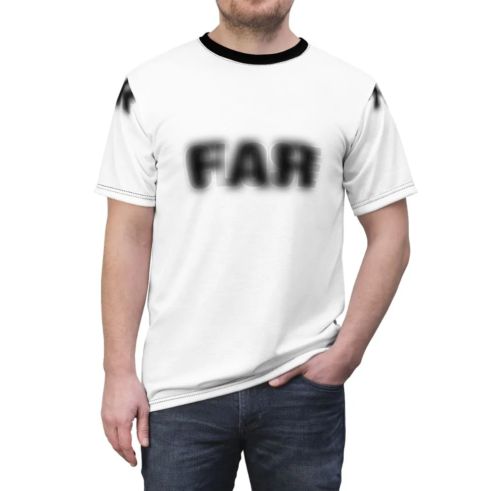 "Striking Optical Illusion T-Shirt: Close and Far Design"