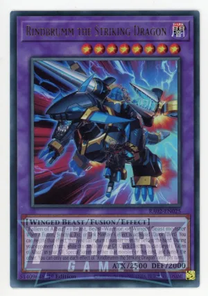 RA02-EN025 - Rindbrumm the Striking Dragon - Ultra Rare - - Rarity Collection 2