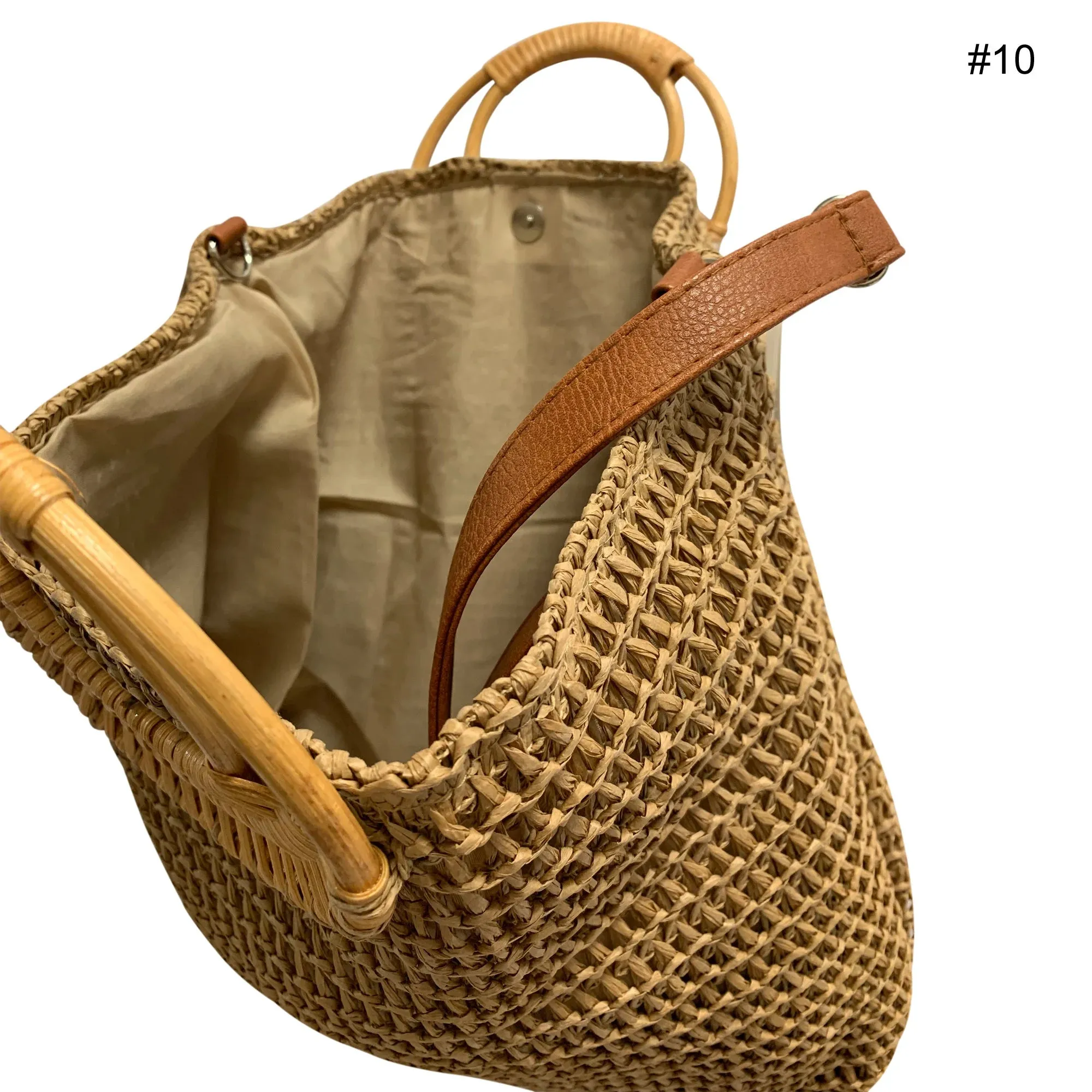 Rattan Bag Straw Boho Bag Handwoven Bali Tote Bag Shoulder Eco Friendly Bag