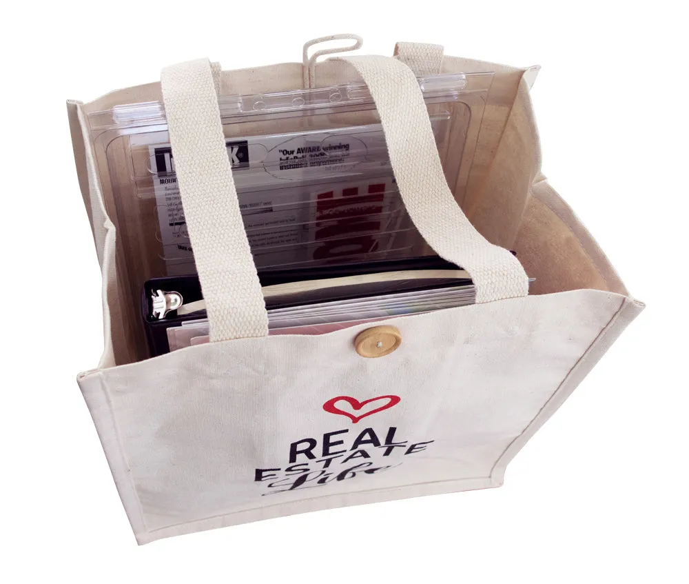 Real Estate Life Reusable Canvas Tote