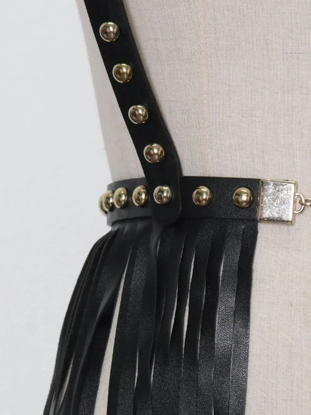 Rivet Tassel Vest