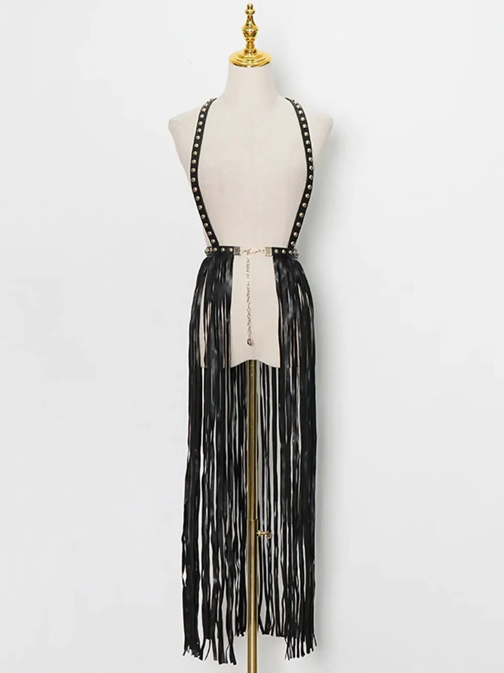Rivet Tassel Vest