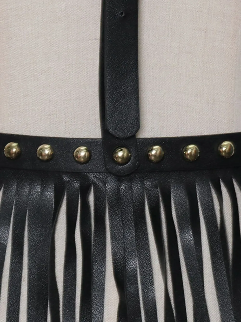 Rivet Tassel Vest