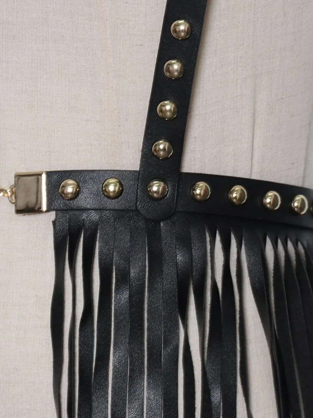 Rivet Tassel Vest