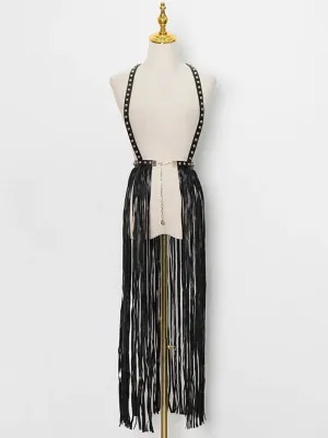 Rivet Tassel Vest