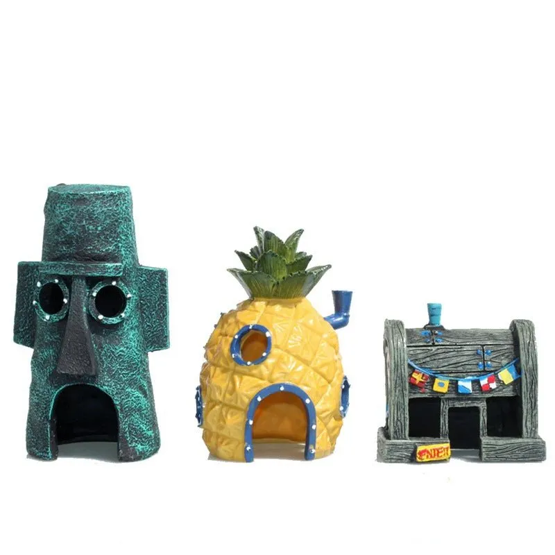 RR1904 SpongeBob theme Aquarium Decoration (1 set of 3pcs)