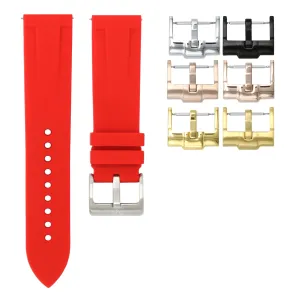 Scarlet Red - Quick Release Rubber Watch Strap For Breitling Professional Series