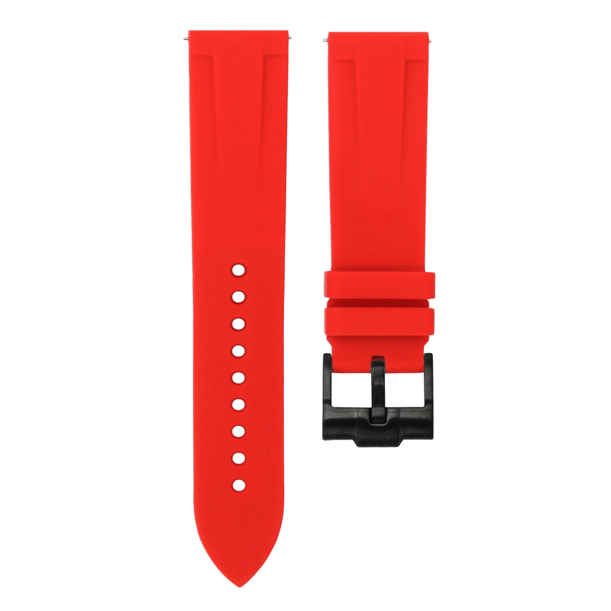 Scarlet Red - Quick Release Rubber Watch Strap For Breitling Professional Series