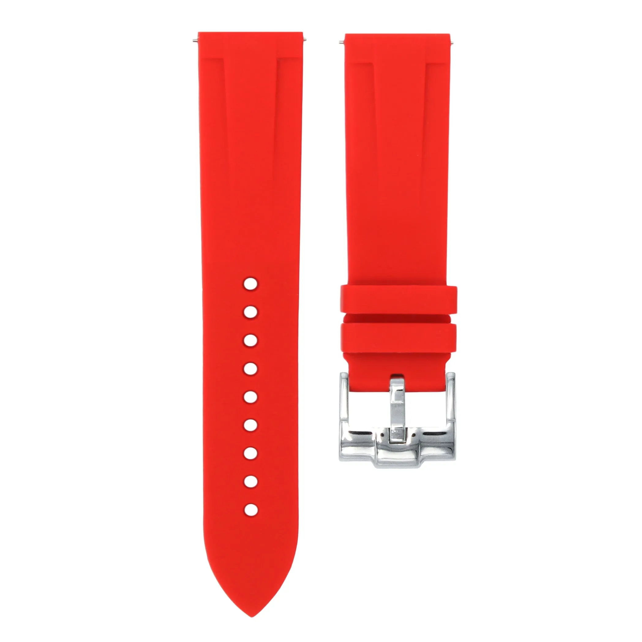 Scarlet Red - Quick Release Rubber Watch Strap For Breitling Professional Series