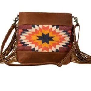 Sedona Star Fringed Leather Shoulder Bag