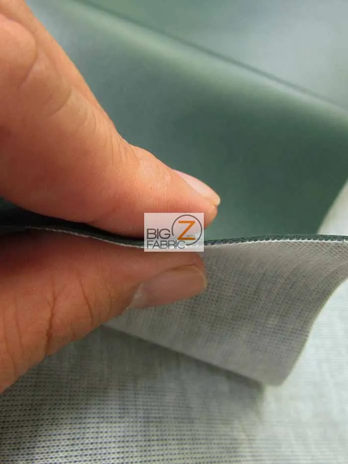 Solid Soft Faux Fake Leather Vinyl Fabric / White / By The Roll - 30 Yards