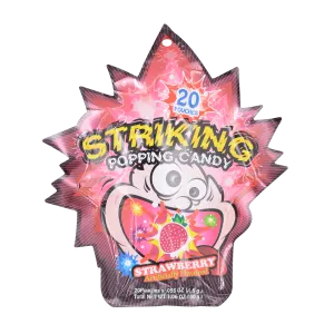 STRIKING Strawberry Flavour Popping Candy 30g