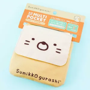 Sumikko Gurashi Die-Cut Multi-Pocket Sling Bag - Neko
