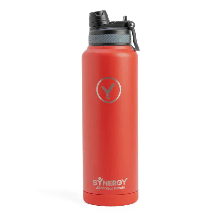 Synergy 40oz Stainless Steel Water Bottle Durable & Leak-Proof Design | Kinetic Racquet Sports