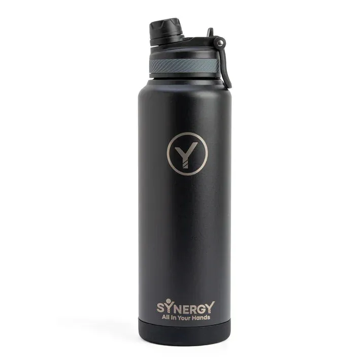 Synergy 40oz Stainless Steel Water Bottle Durable & Leak-Proof Design | Kinetic Racquet Sports