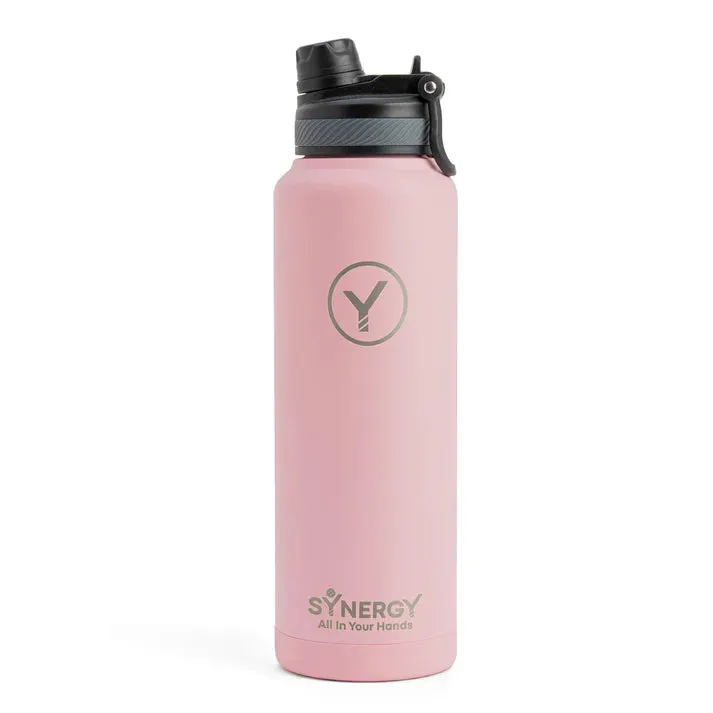 Synergy 40oz Stainless Steel Water Bottle Durable & Leak-Proof Design | Kinetic Racquet Sports