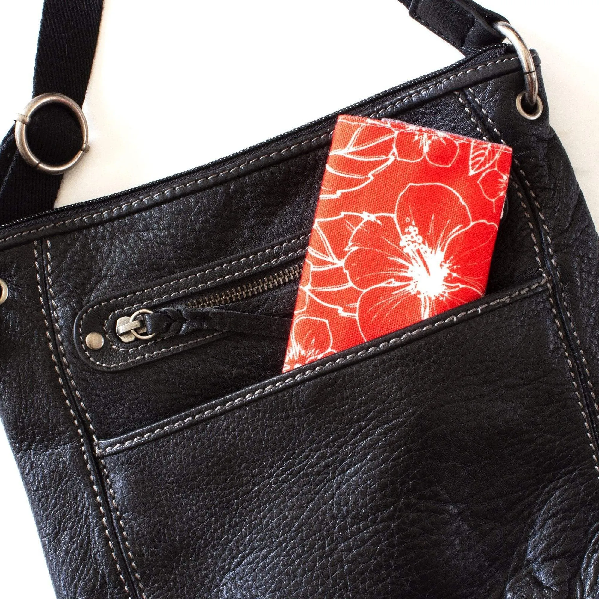 Take-Along Reusable Utensil Set with Hibiscus Travel Roll