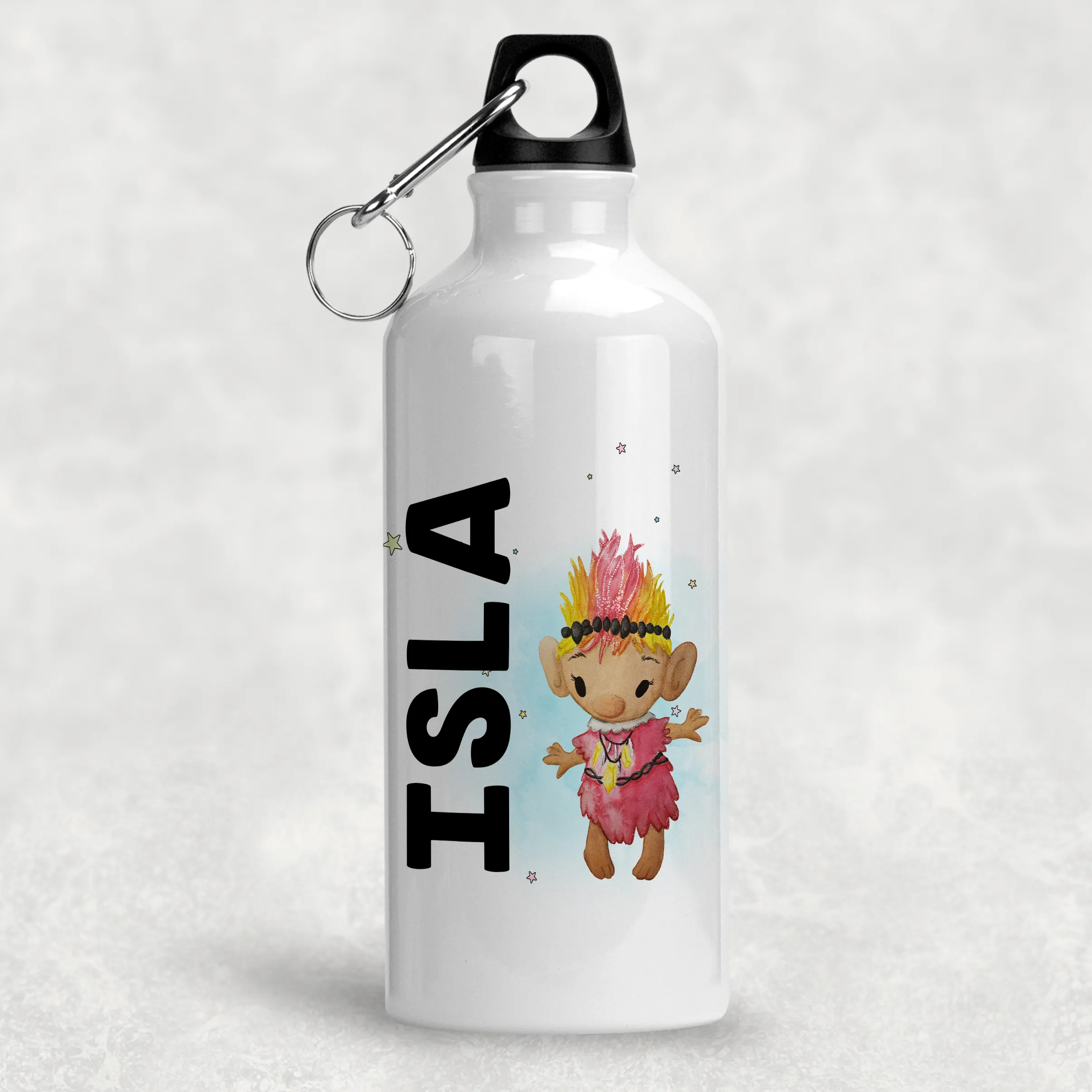 Troll Personalised Aluminium Water Bottle 400/600ml