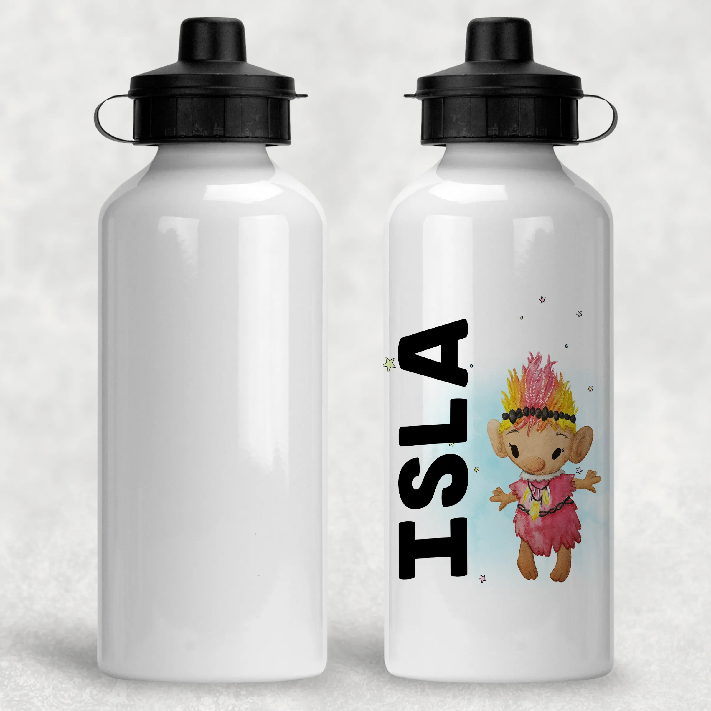 Troll Personalised Aluminium Water Bottle 400/600ml